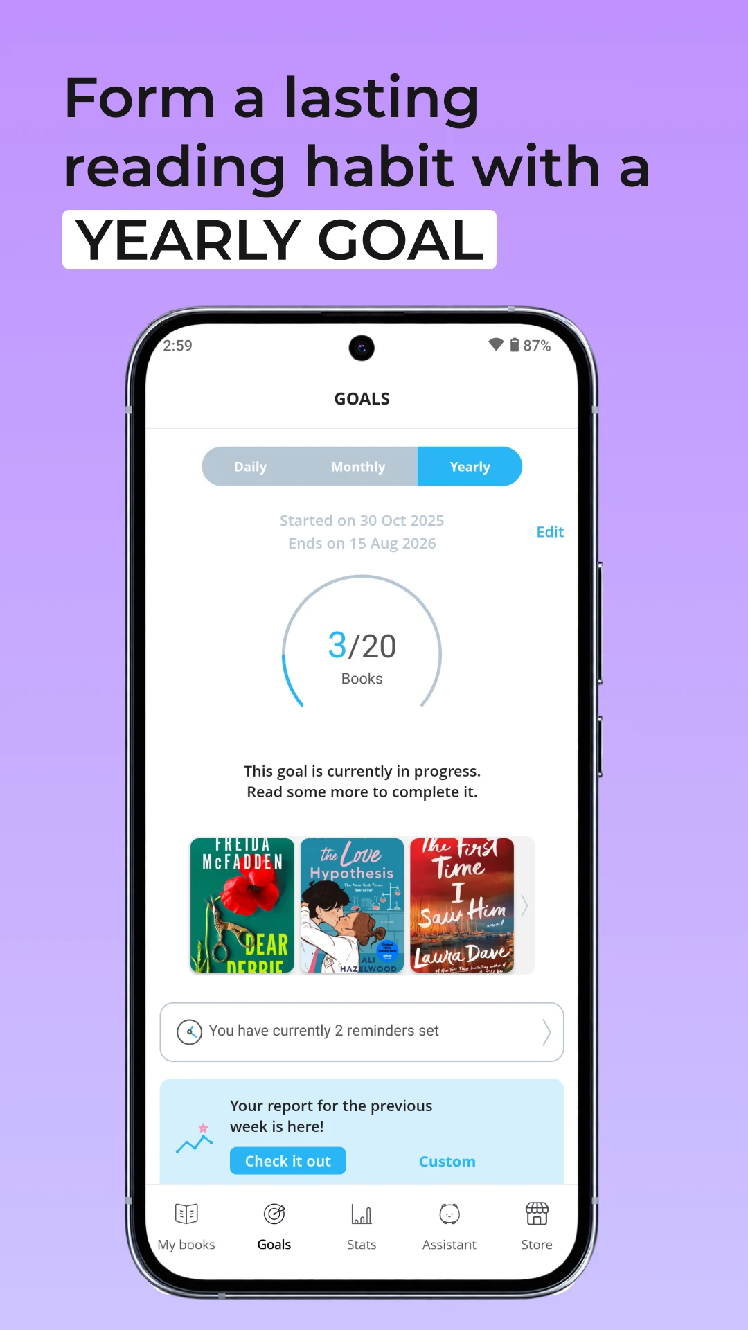 Bookly - Book Tracker Library screenshot