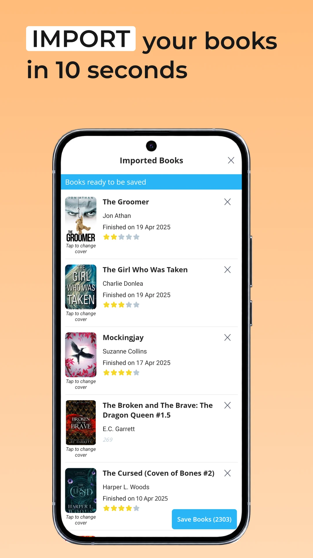 Bookly - Book Tracker Library screenshot